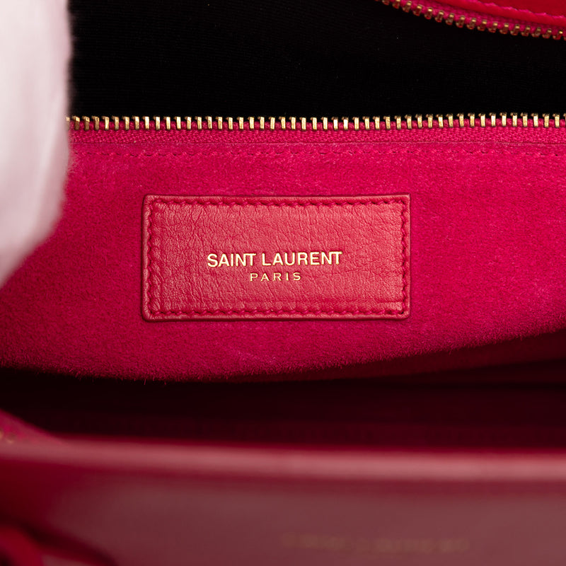 Small Leather Sac De Jour Satchel - Image 5