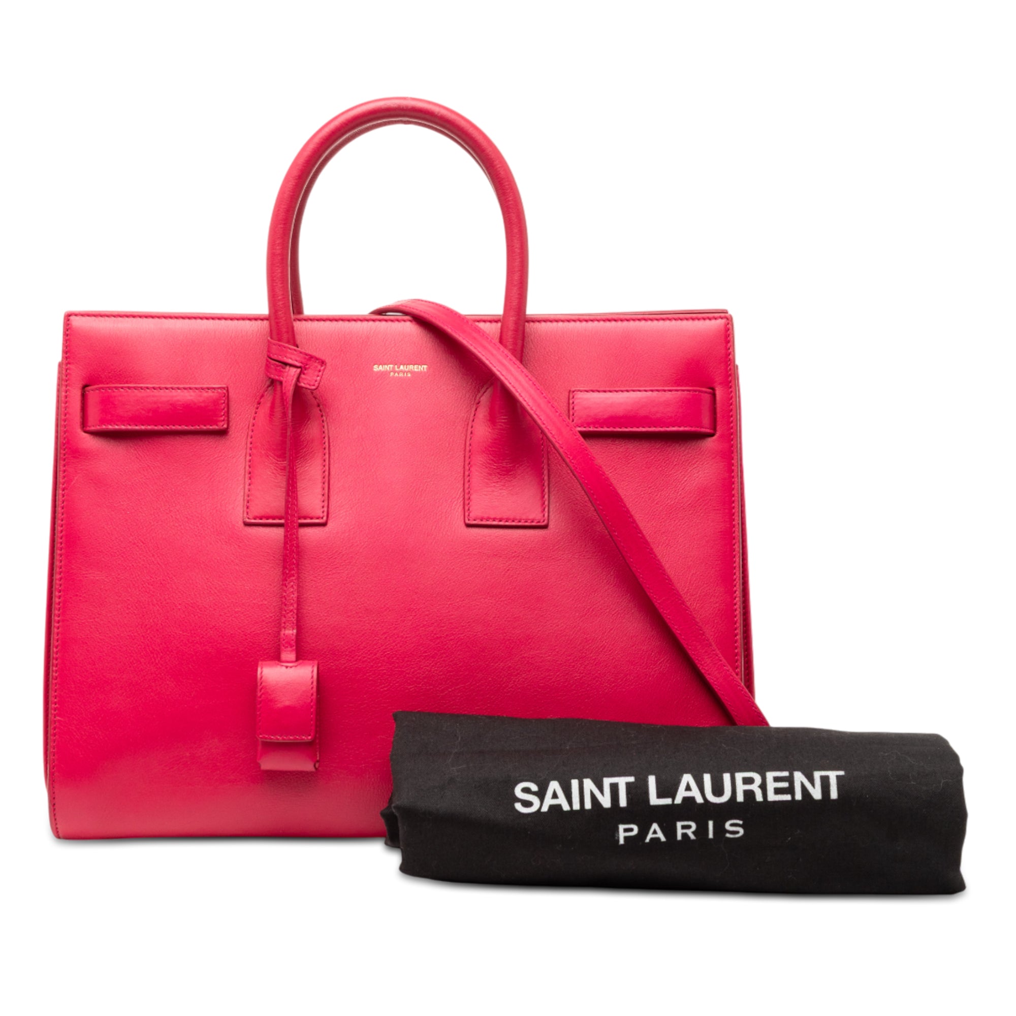Small Leather Sac De Jour Satchel - Image 9