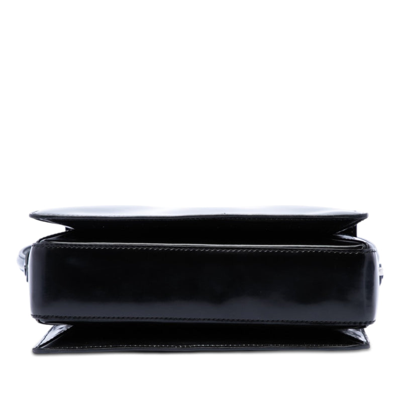 Patent Leather Turnlock Satchel - Image 3