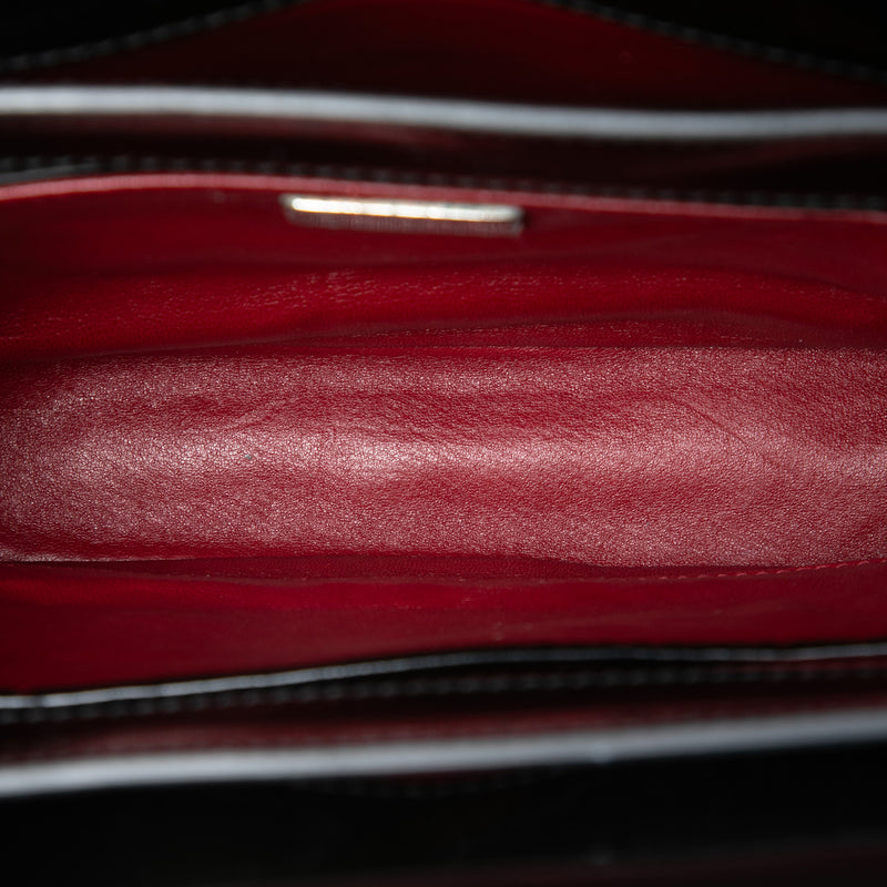 Patent Leather Turnlock Satchel - Image 4