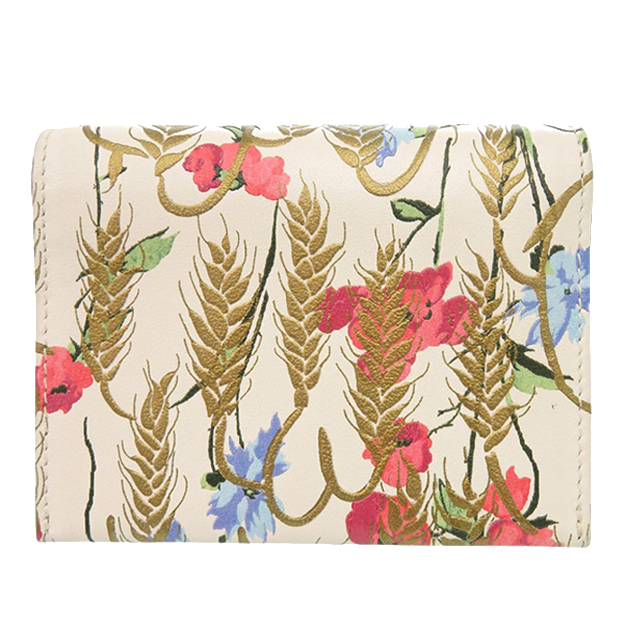 Calfskin Hibiscus Card Holder with Chain - Image 2