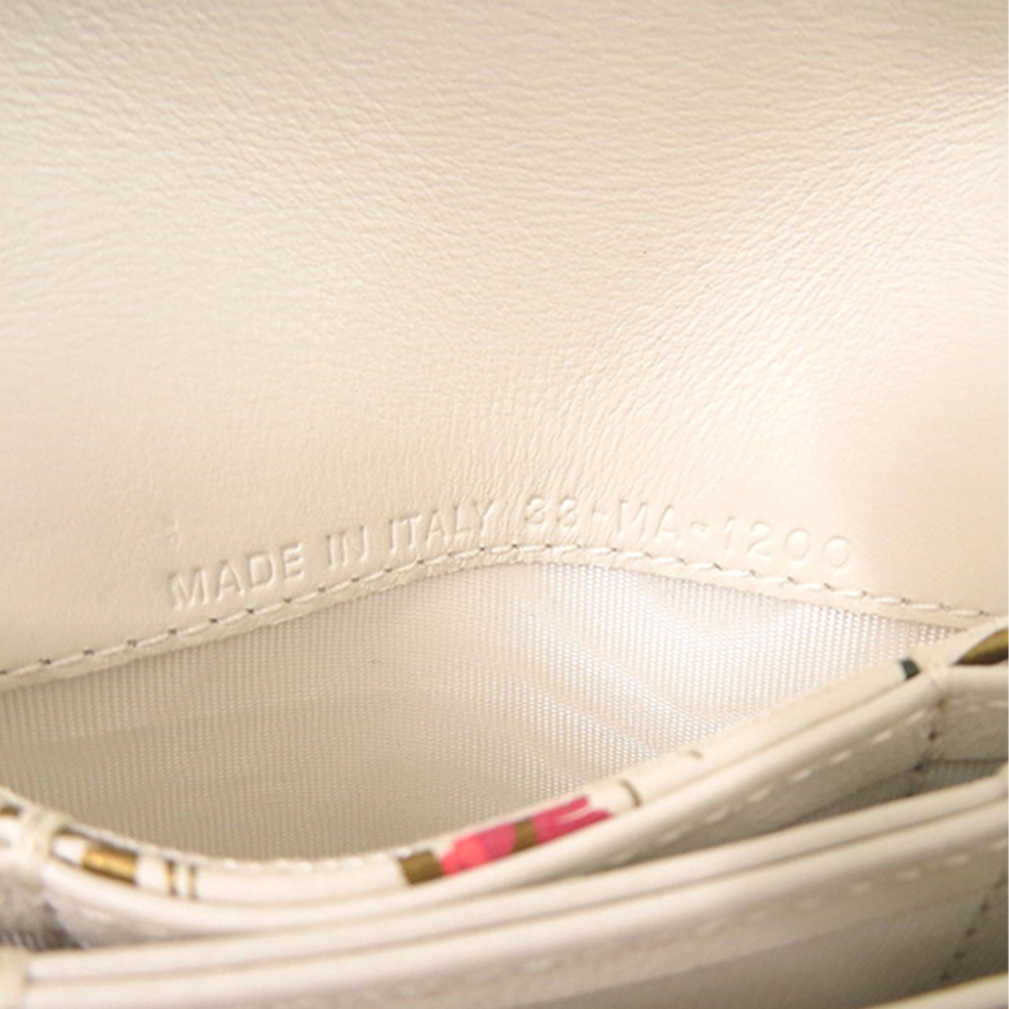 Calfskin Hibiscus Card Holder with Chain - Image 6