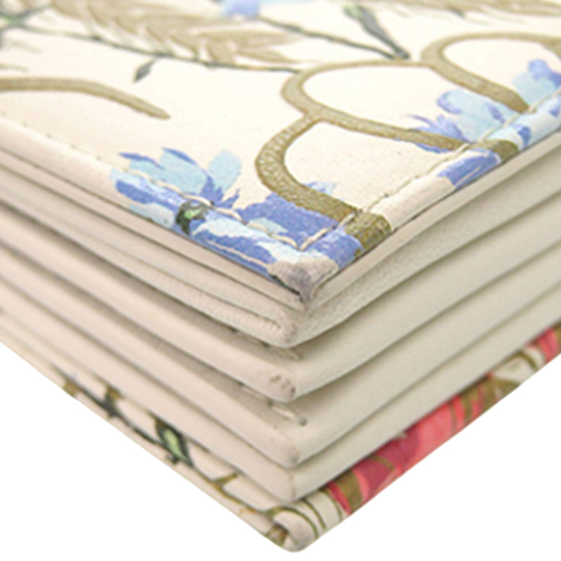 Calfskin Hibiscus Card Holder with Chain - Image 8