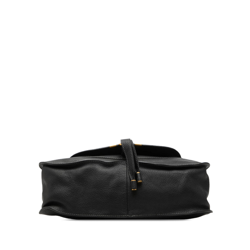 Medium Grained Leather Marcie Satchel - Image 3