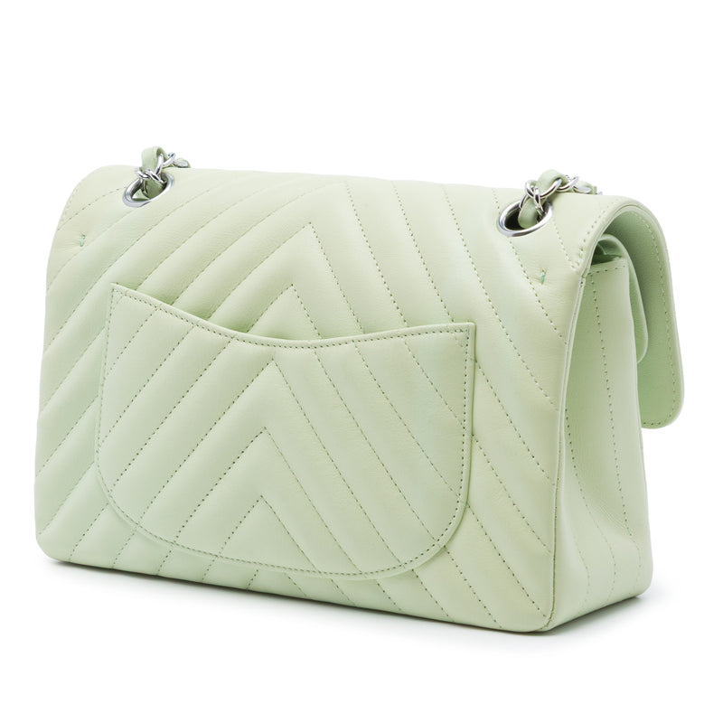 Small Classic Chevron Lambskin Double Flap - Image 2