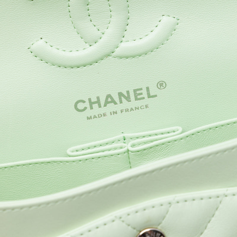 Small Classic Chevron Lambskin Double Flap - Image 5