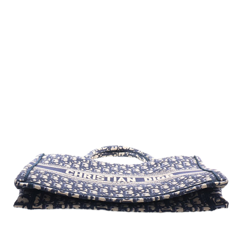 Medium Oblique Embroidered Canvas Book Tote - Image 5