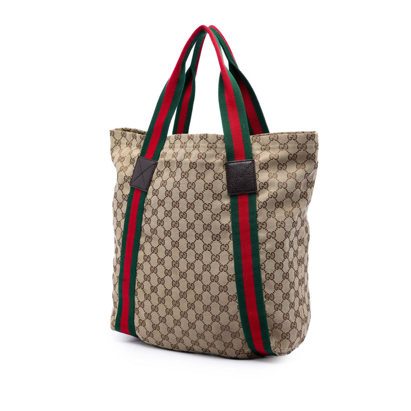 GG Canvas Web Tote - Image 2