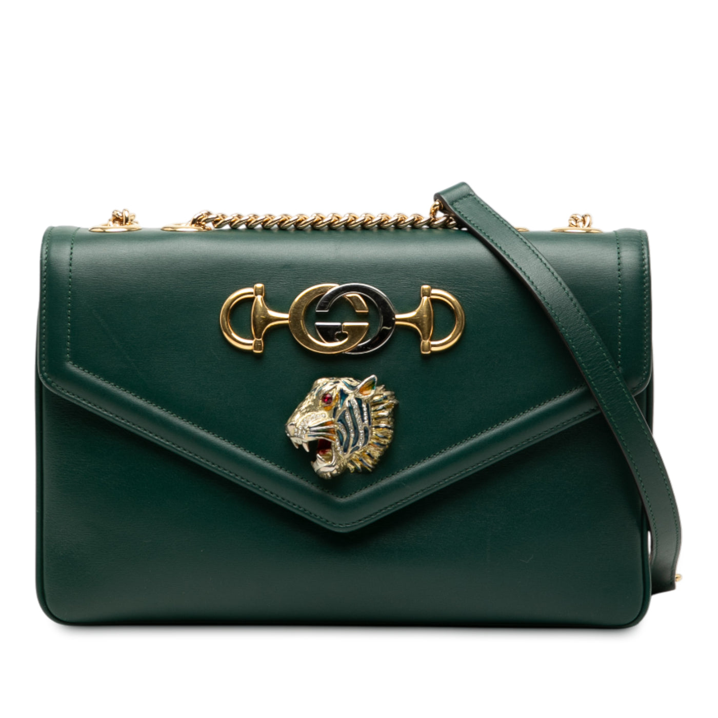 Medium Leather Rajah Crossbody - Image 1