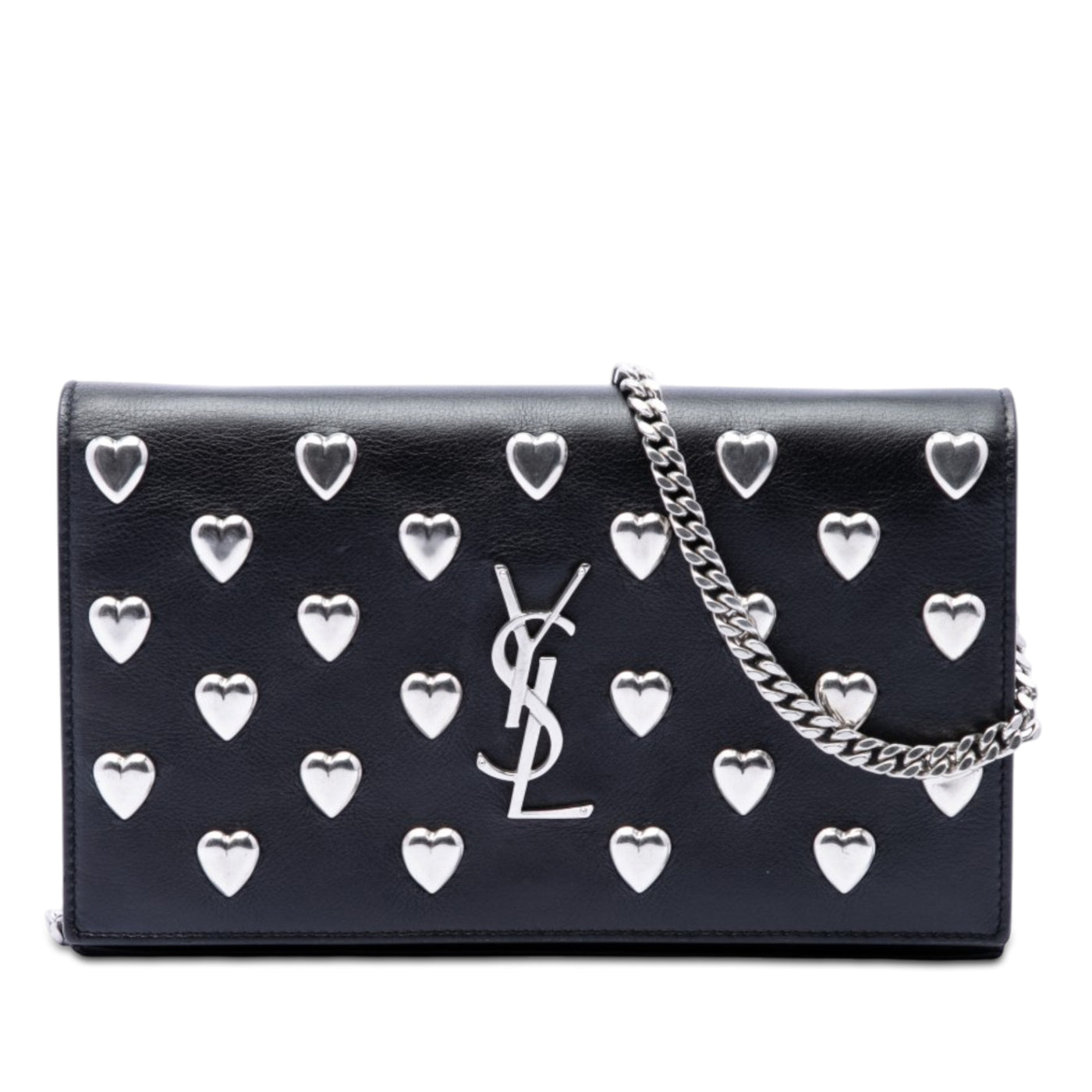 Medium Calfskin Monogram Heart Studded Kate Crossbody - Image 1