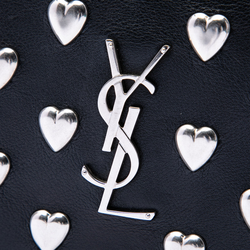 Medium Calfskin Monogram Heart Studded Kate Crossbody - Image 6
