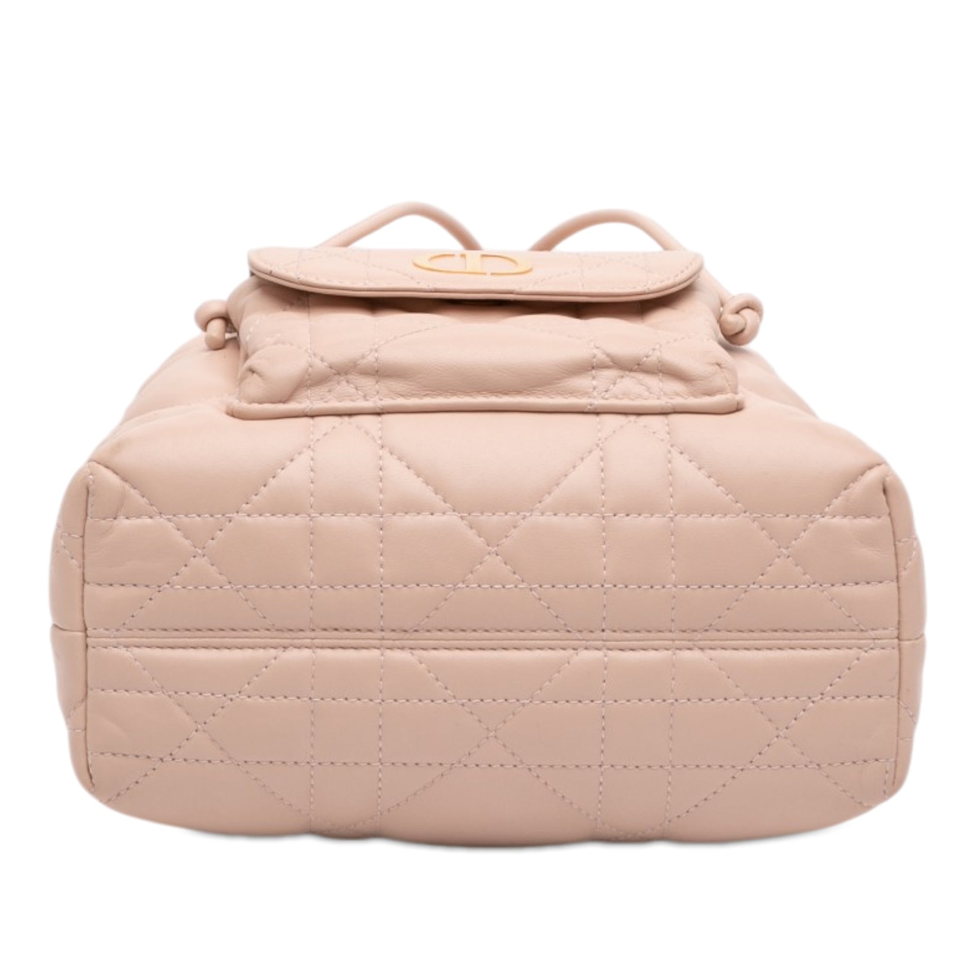 Small Lambskin Macrocannage Caro Bucket Bag - Image 3