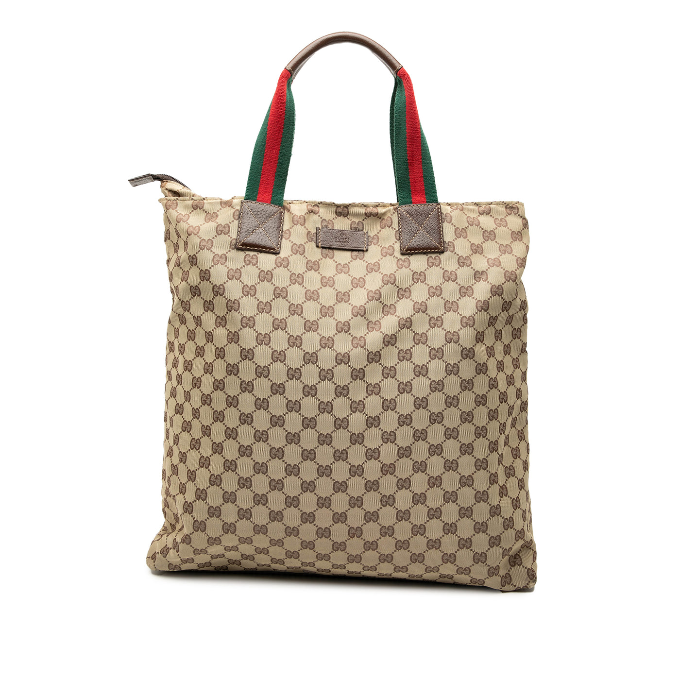 GG Canvas Web Vertical Tote - Image 1