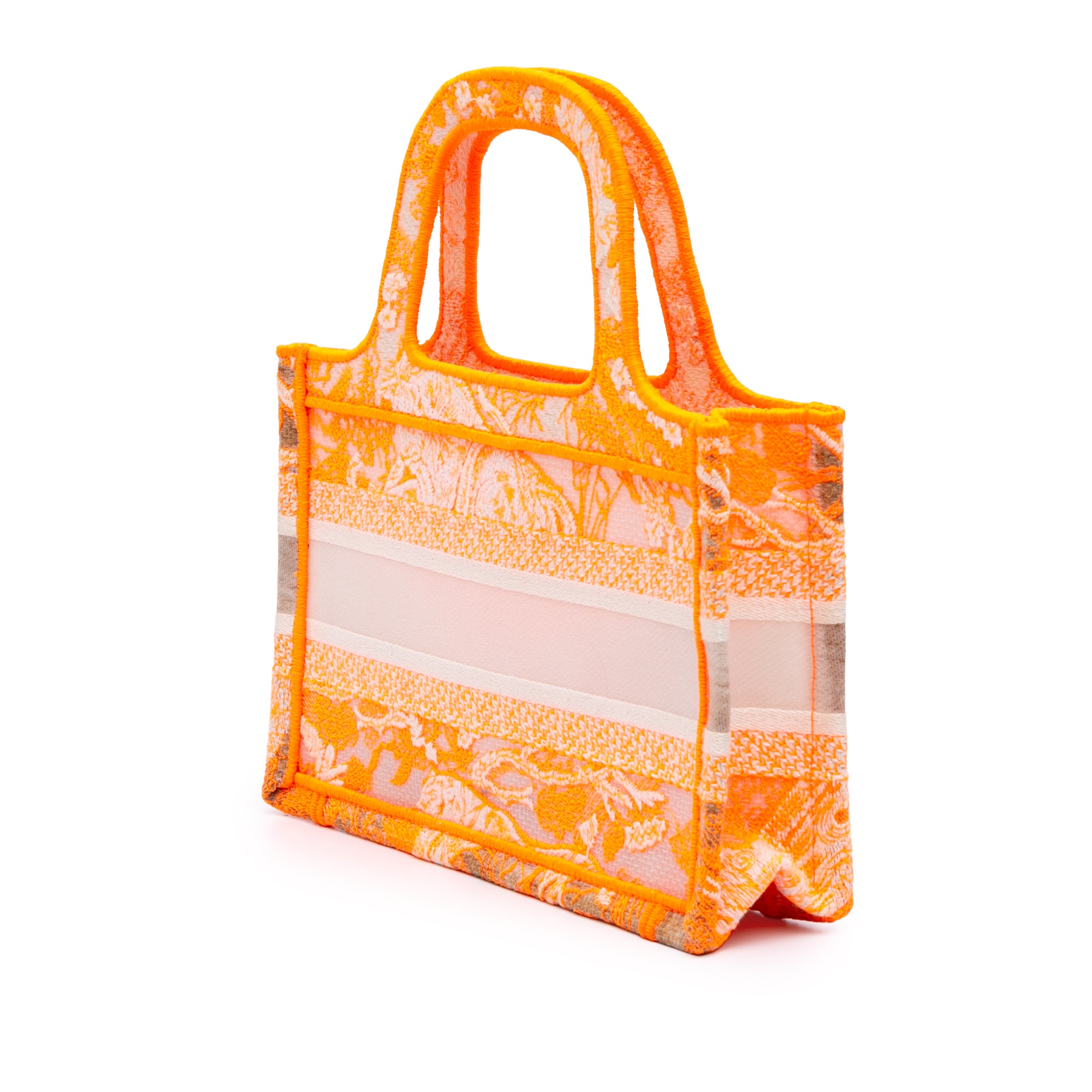 Mini Canvas Embroidered Dioriviera Toile De Jouy Book Tote - Image 2
