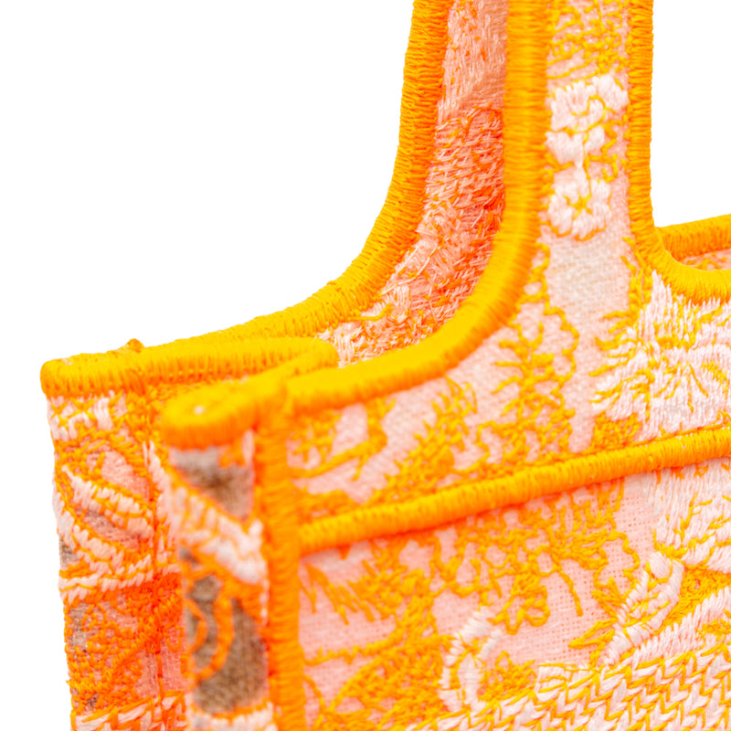 Mini Canvas Embroidered Dioriviera Toile De Jouy Book Tote - Image 8
