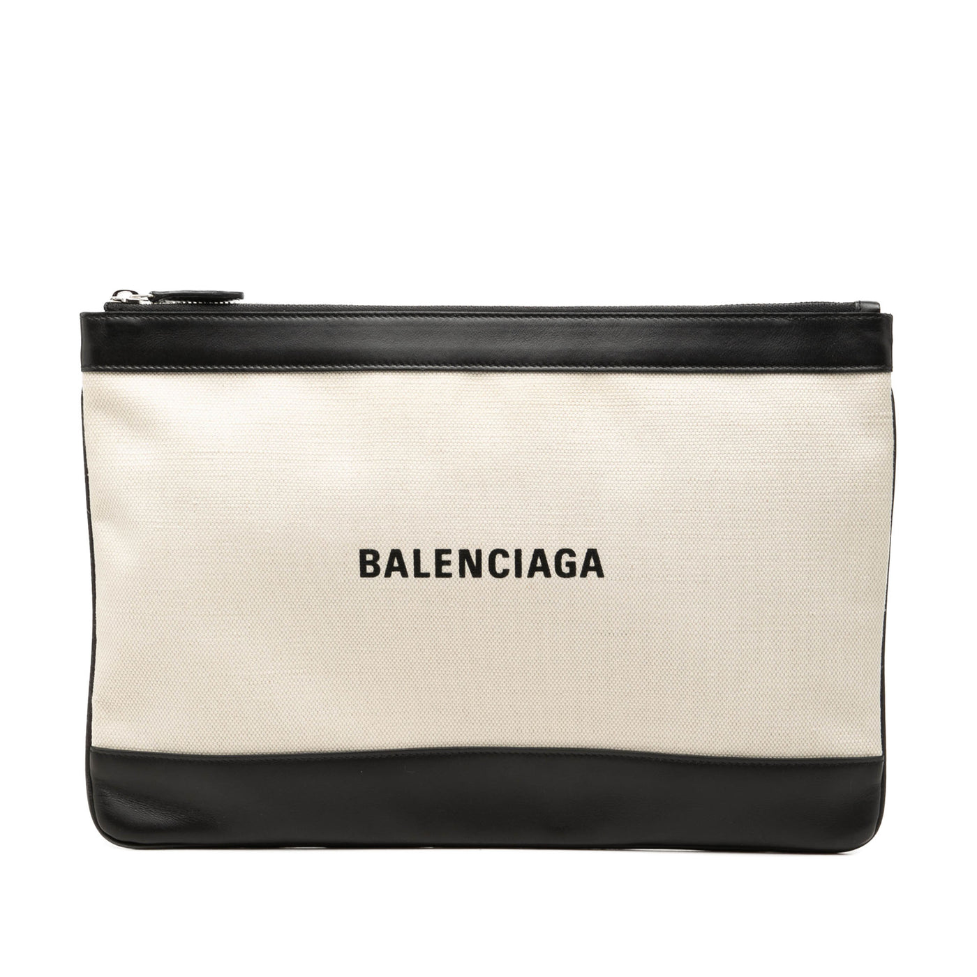 Canvas Navy Clip Clutch M - Image 1