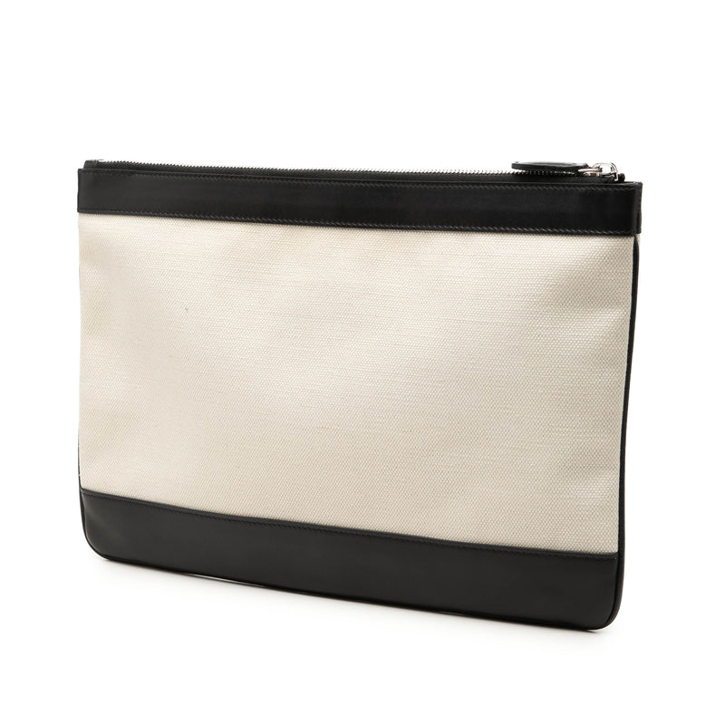 Canvas Navy Clip Clutch M - Image 2