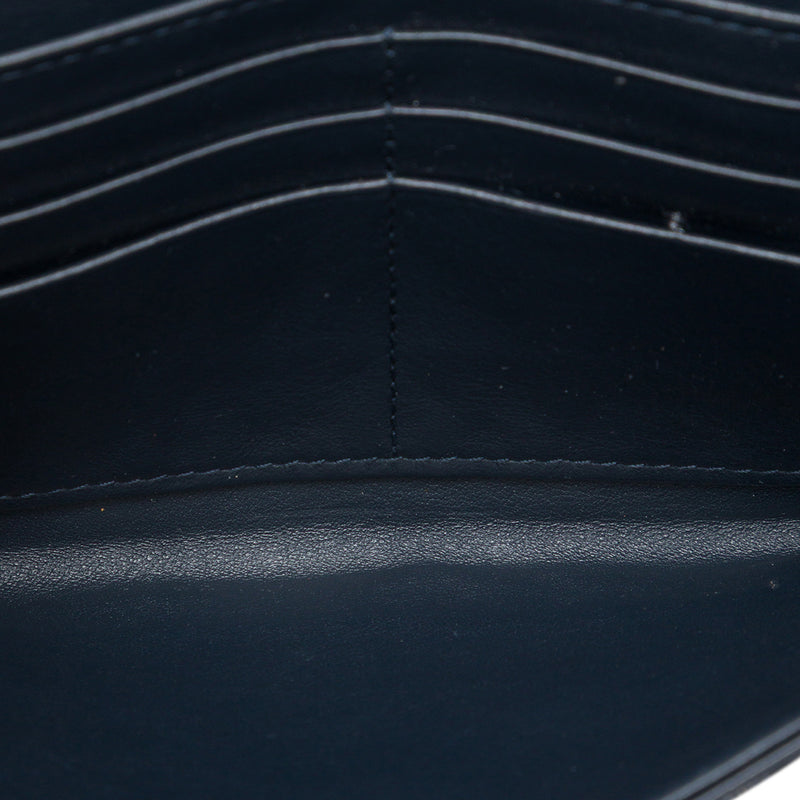 Oblique Canvas Saddle Wallet On Chain - Image 4