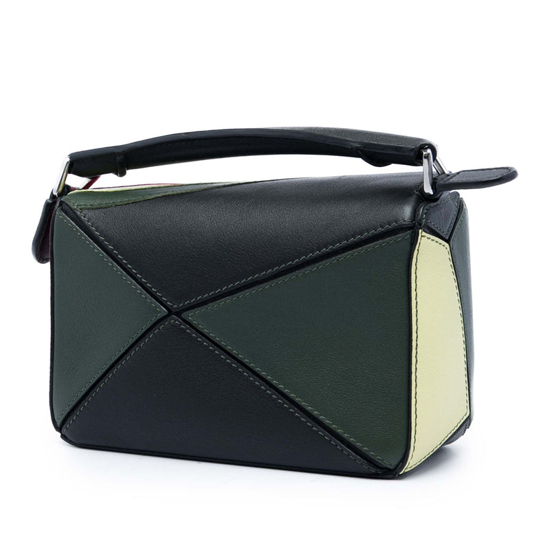 Paulas Ibiza Mini Calfskin Watermelon Puzzle Satchel - Image 2