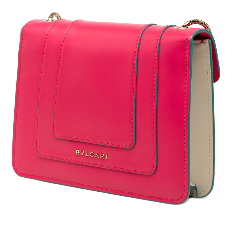 Small Leather Square Serpenti Forever Chain Crossbody - Image 2