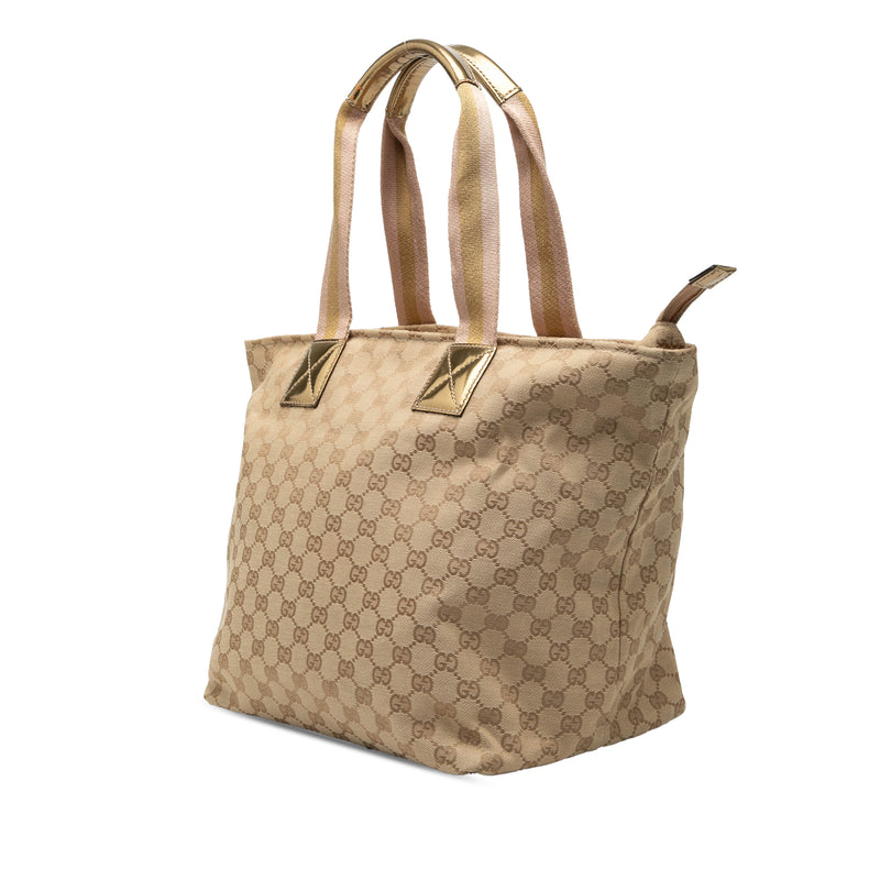 GG Canvas Web Tote - Image 2