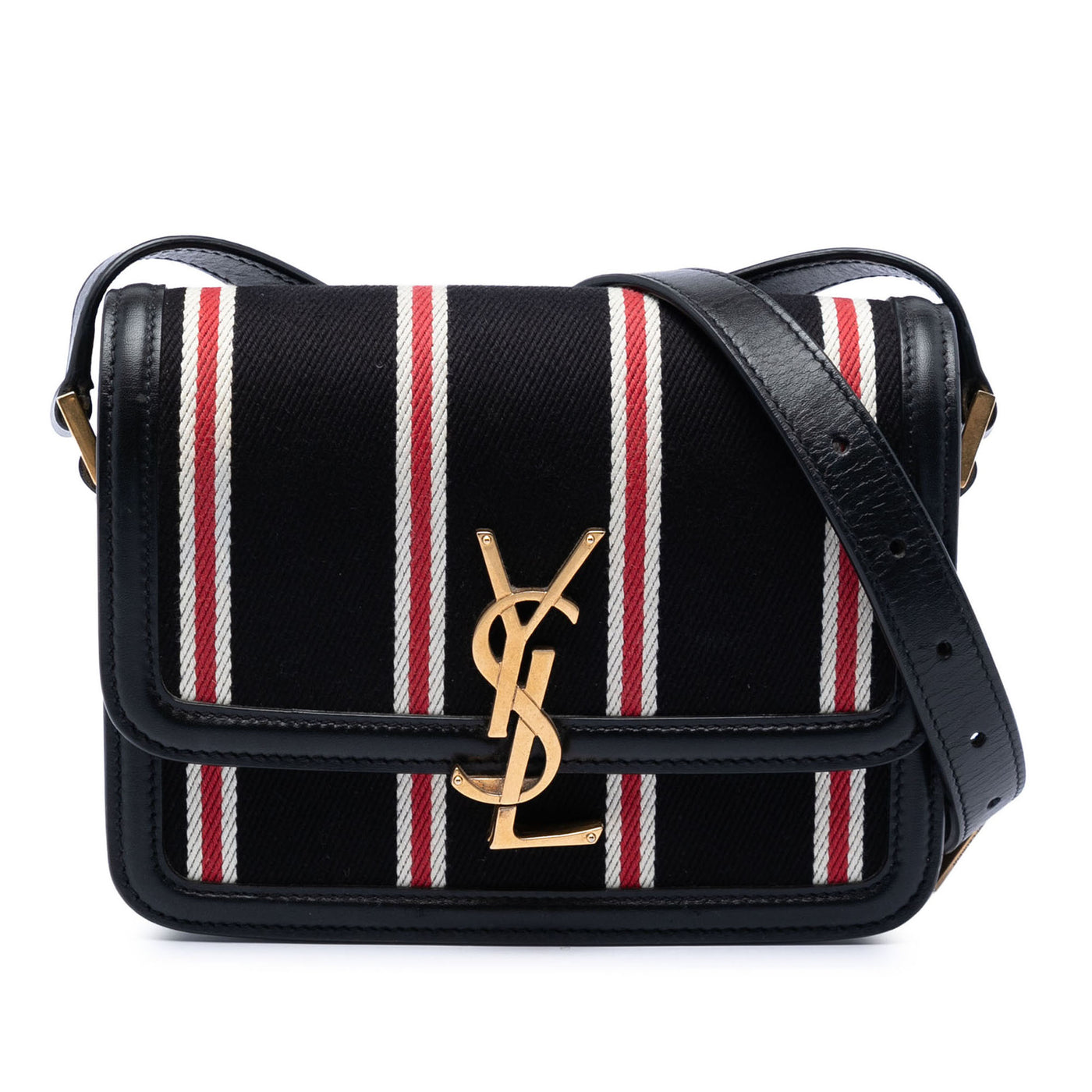 Small Canvas Striped Solferino Satchel In Box - Image 1