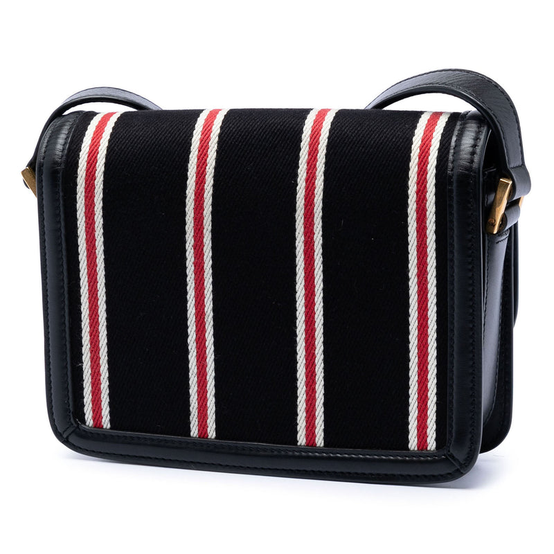 Small Canvas Striped Solferino Satchel In Box - Image 2