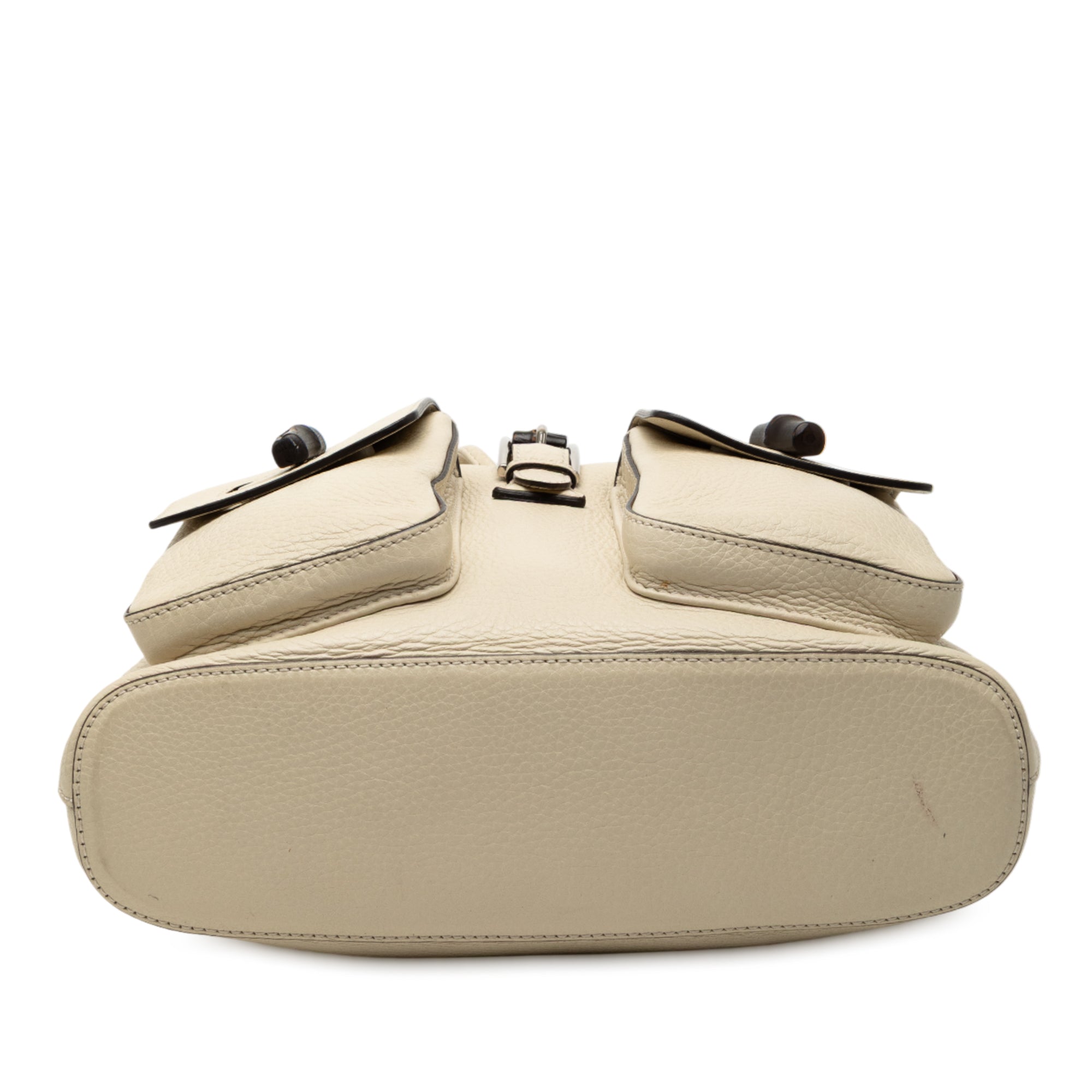Leather Bamboo Tassel Backpack - Image 3