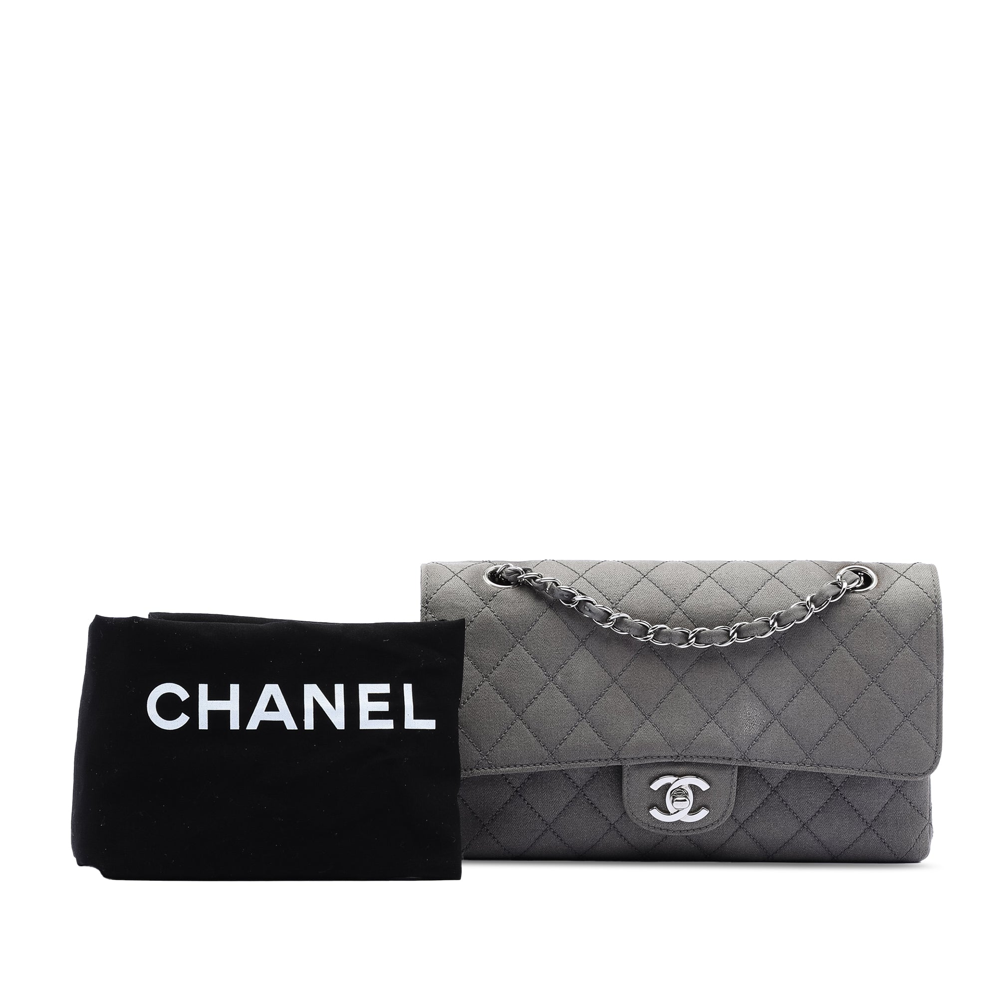 Medium Classic Suede Double Flap - Image 8