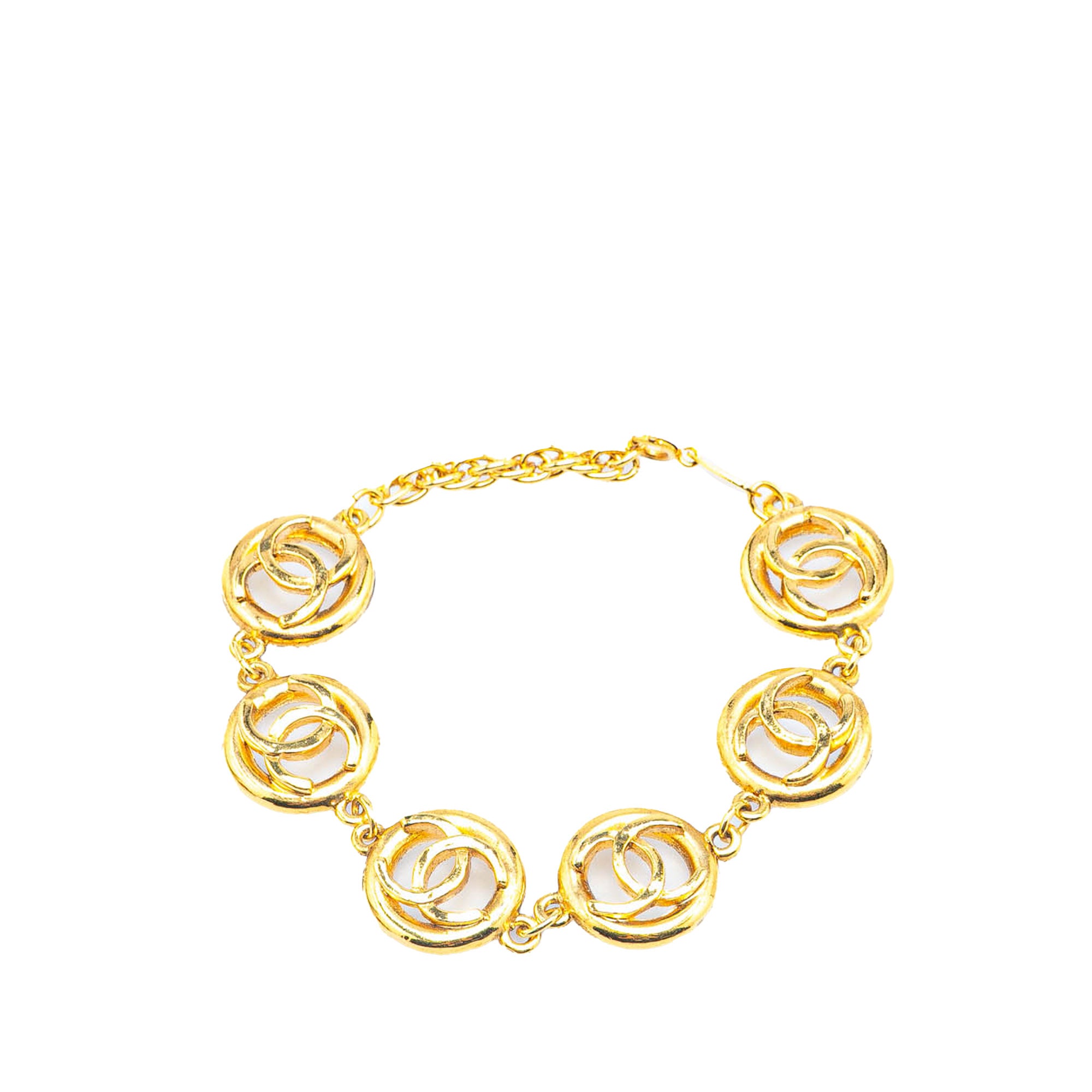 Gold Plated CC Chain Bracelet - Image 1
