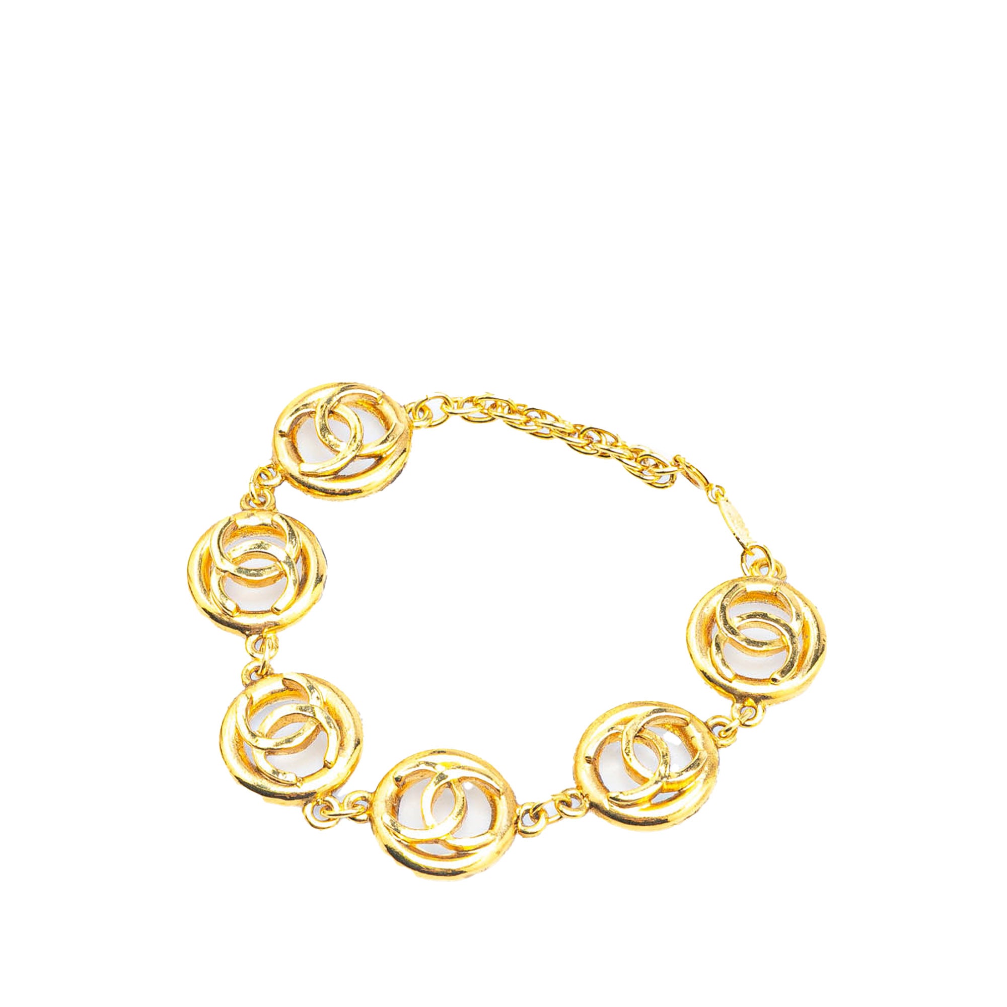 Gold Plated CC Chain Bracelet - Image 2
