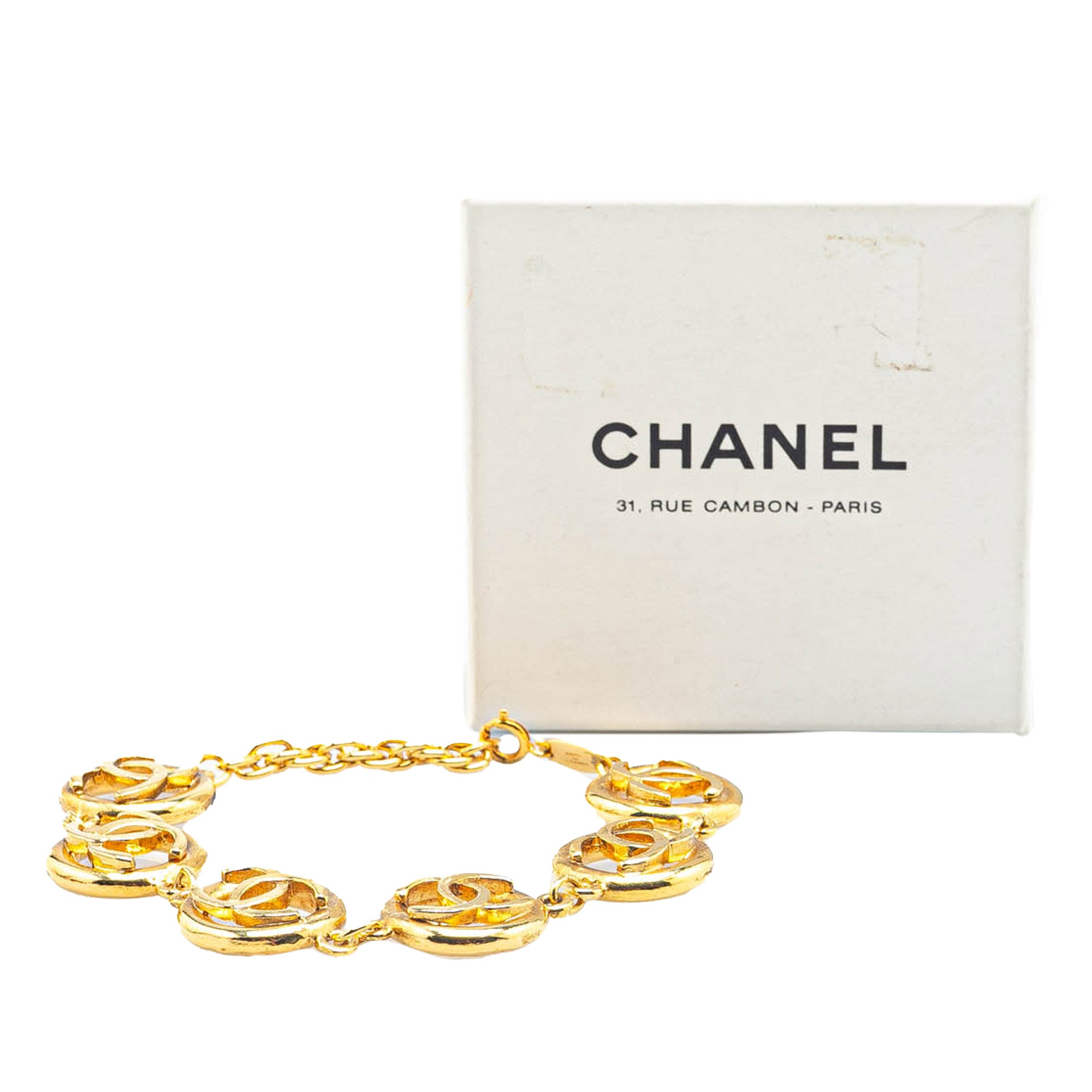 Gold Plated CC Chain Bracelet - Image 6
