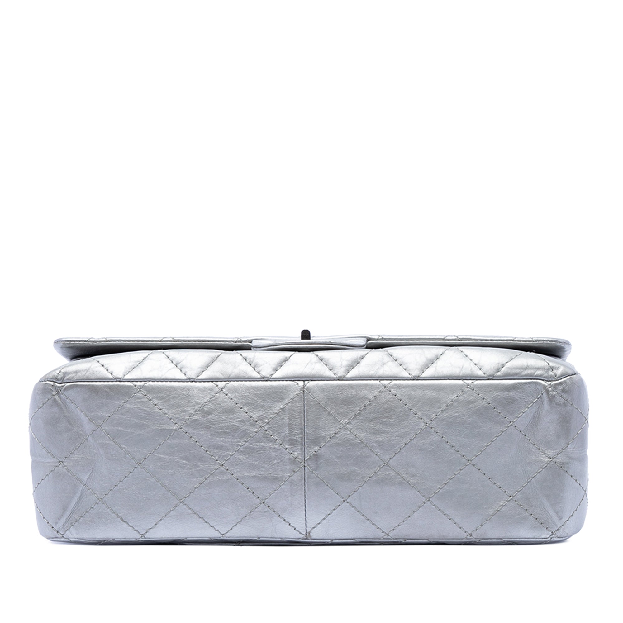 Quilted Metallic Aged Calfskin Reissue 2.55 Double Flap 227 - Image 3