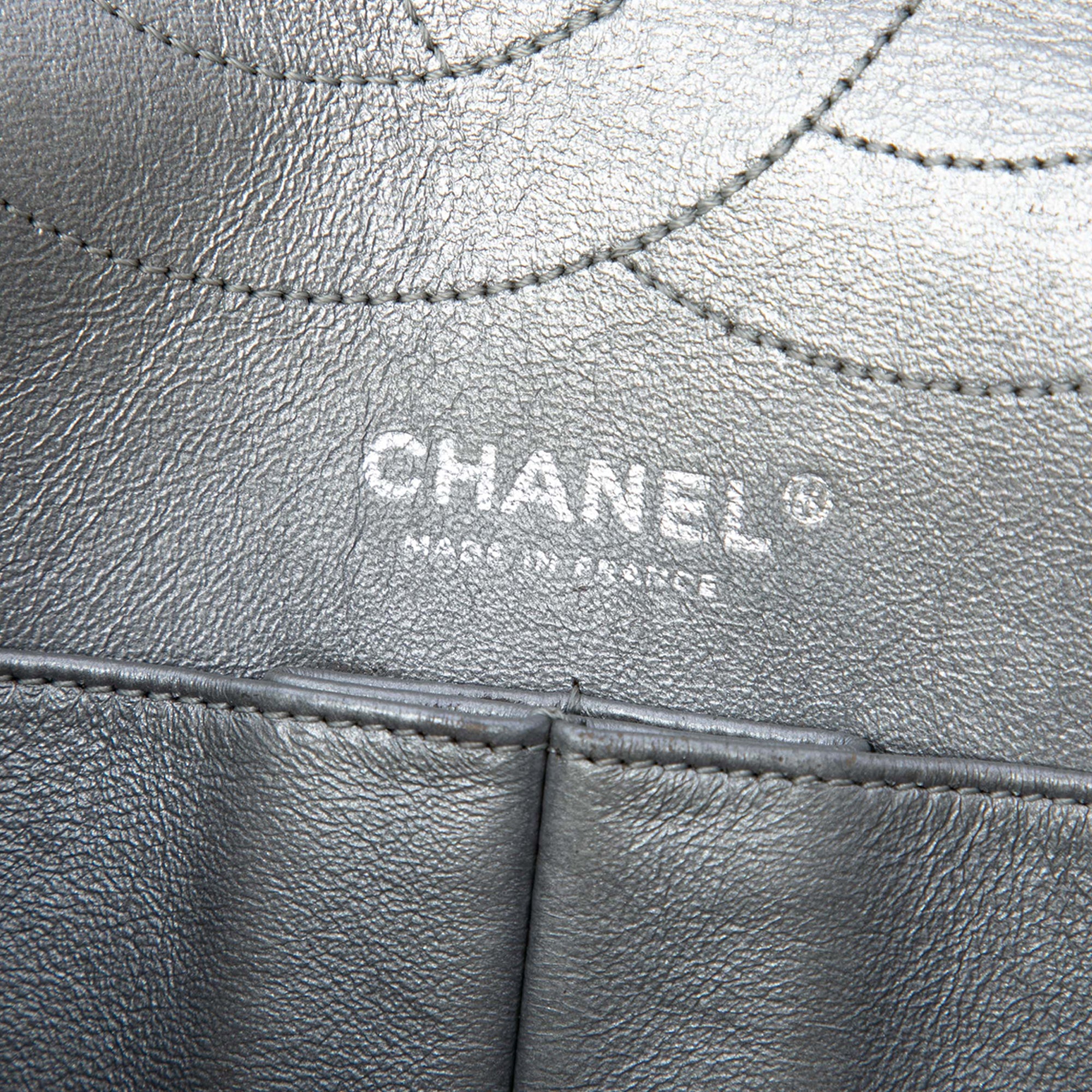 Quilted Metallic Aged Calfskin Reissue 2.55 Double Flap 227 - Image 5