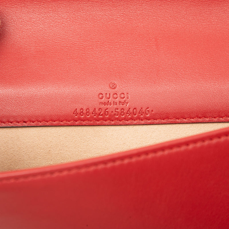 Mini GG Marmont Matelasse Calfskin Wallet On Chain - Image 5