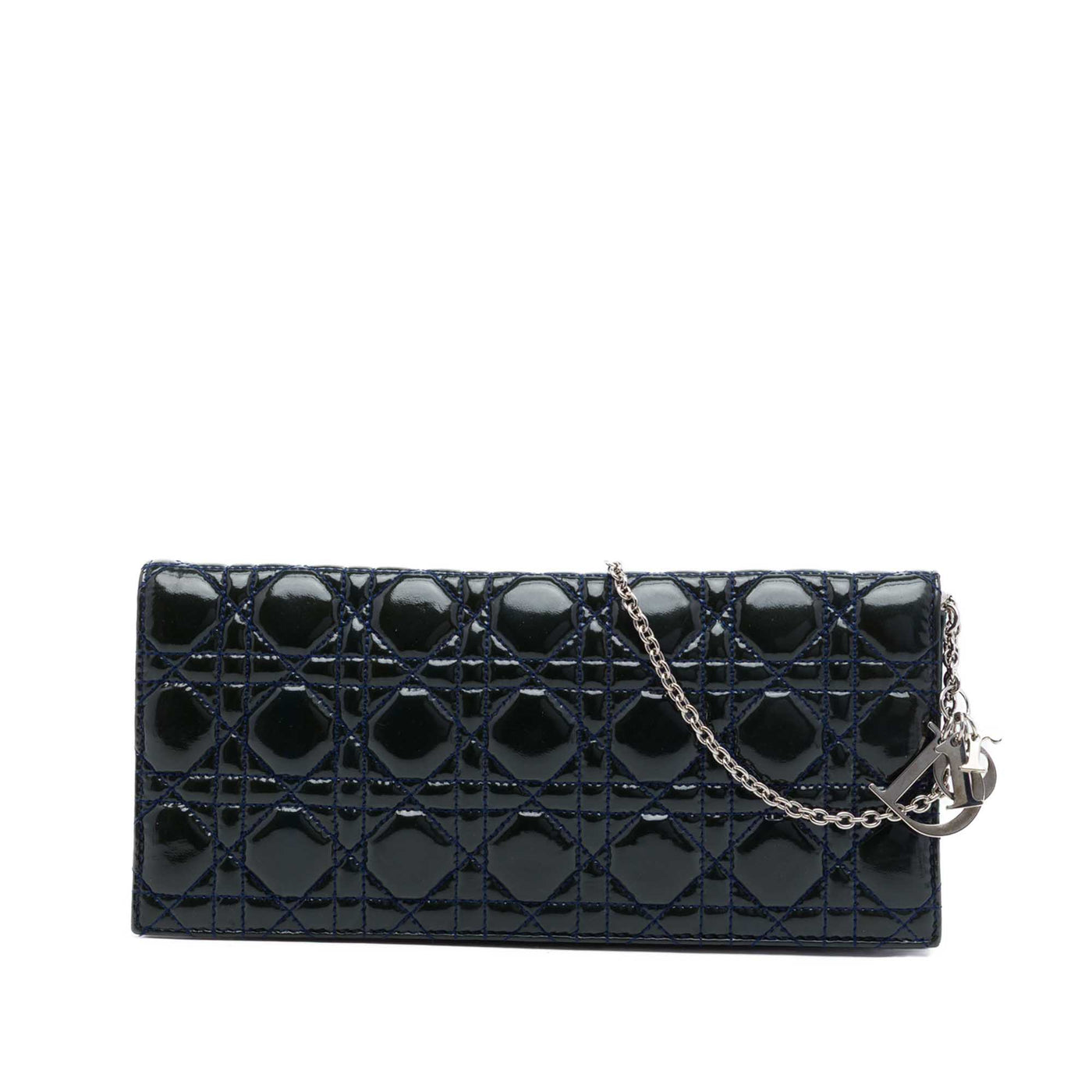 Patent Cannage Lady Dior Clutch with Chain - Image 1