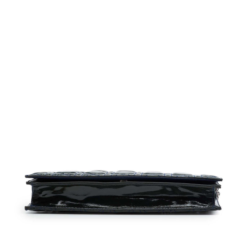 Patent Cannage Lady Dior Clutch with Chain - Image 3