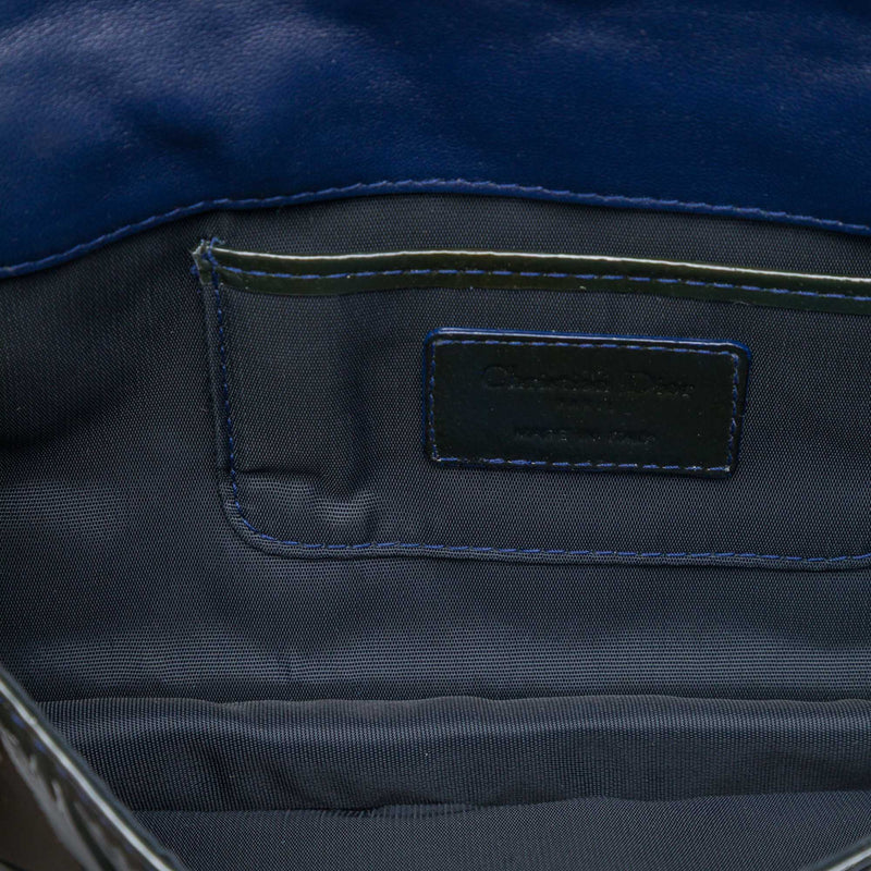 Patent Cannage Lady Dior Clutch with Chain - Image 4