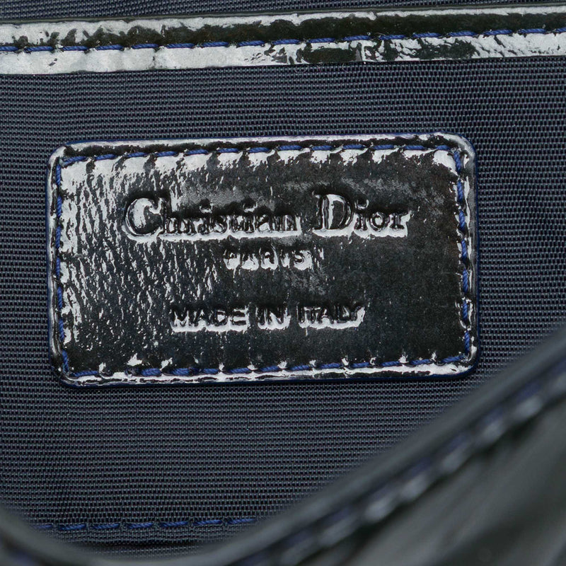 Patent Cannage Lady Dior Clutch with Chain - Image 5