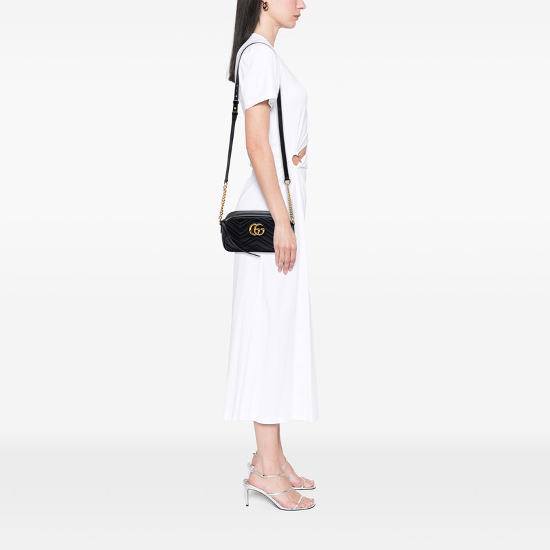 Small GG Marmont Matelasse Calfskin Crossbody - Image 6