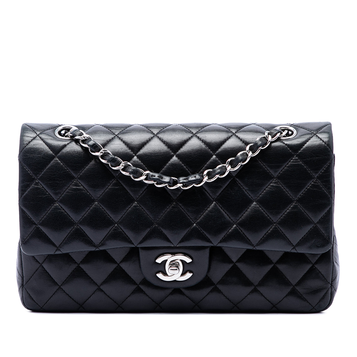 Medium Classic Lambskin Double Flap - Image 1