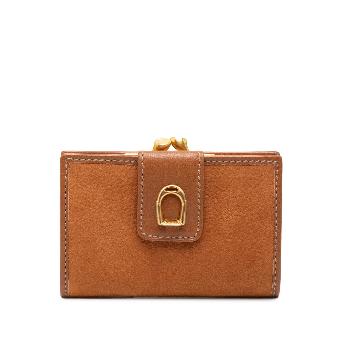 Nubuck Stirrup Kisslock Wallet - Image 1