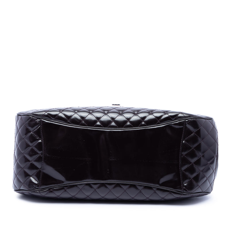 Quilted Glazed Calfskin Mademoiselle Lock Kelly Flap - Image 3