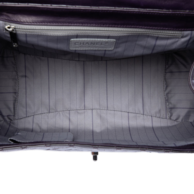 Quilted Glazed Calfskin Mademoiselle Lock Kelly Flap - Image 4
