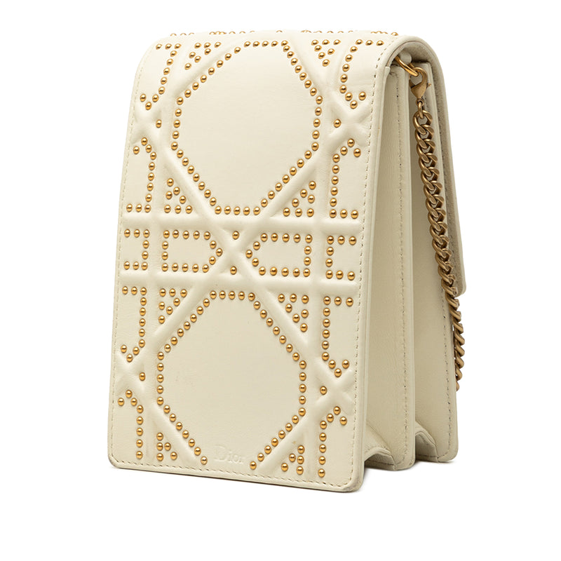 Studded Lambskin Vertical Diorama Crossbody - Image 2