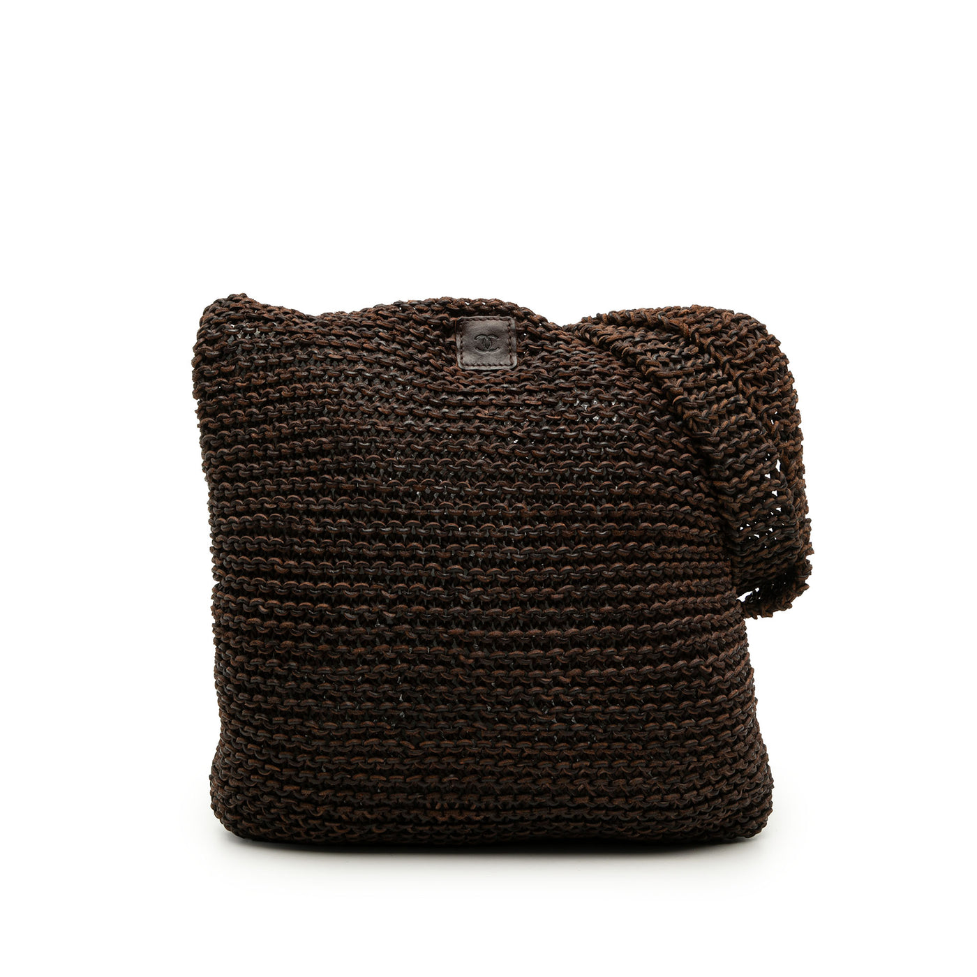 CC Knitted Calfskin Shoulder Bag - Image 1