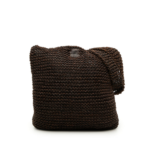CC Knitted Calfskin Shoulder Bag - Image 1