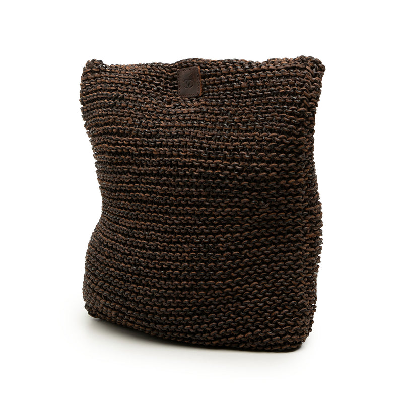 CC Knitted Calfskin Shoulder Bag - Image 2
