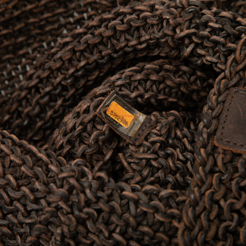 CC Knitted Calfskin Shoulder Bag - Image 6