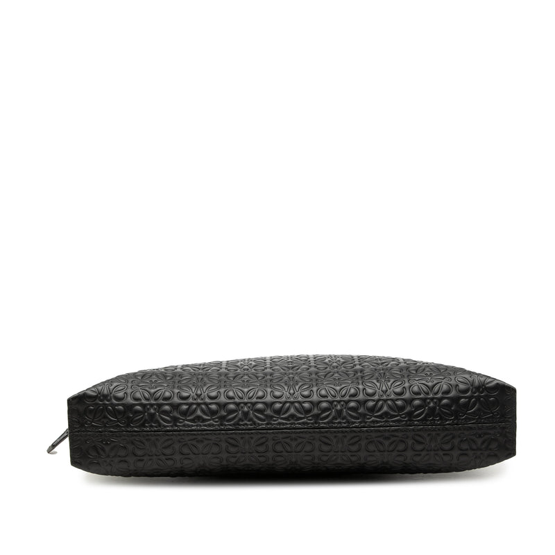 Embossed Anagram Leather Repeat T Clutch - Image 3